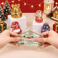 Nouvelle Collection de Squishies de Noël en Gros : Boîte Mystère avec Mignons Squishies en Forme de Bois de Renne, Pailletés, Anti-Stress, Idéaux pour Cadeaux et Fêtes