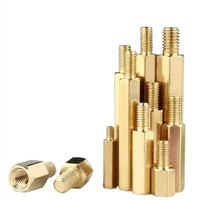 M2 M2.5 M3 M4 M5 Entretoise hexagonale en laiton hexagonale Pilier en cuivre Carte mère Colonne Rack PCB Board Stud Nut Bolt Screw