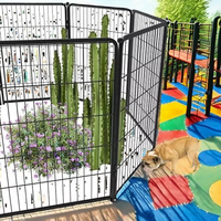 Panneaux de clôture extérieurs modernes en fer forgé galvanisé robuste, écologiques, anti-escalade, barrière pour animaux, protection des plantes