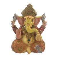 Tượng Phật Nhựa Vàng Theo Yêu Cầu Phổ Biến Trang Trí Trong Nhà & Ngoài Trời Hàng Thủ Công Polyresin Phong Cách Ấn Độ