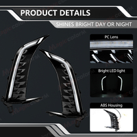 Lampu DRL LED Daytime Running Lights untuk Toyota Camry SE XSE 2024 2025 Lampu Depan Bumper Depan Lampu Kabut Lampu Sein Aksesoris Mobil