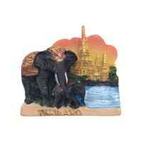 3D-Magnetischer Aufkleber aus Harz: Ägyptische Große Pyramide von Gizeh, Kairo – Touristensouvenir, Kühlschrankmagnet, Kunsthandwerk