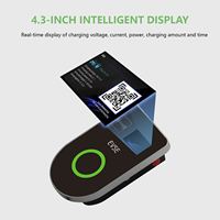 Station de recharge pour véhicules électriques murale de type 2 AC 7 kW, CE ROHS UKCA, 7 kW 11 kW 22 kW, chargeur mural intelligent avec contrôle par application pour la maison