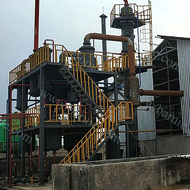 Heavy fuel process used car motor oil waste oil rectifying distillation equipment for petroleum refinery