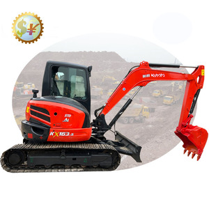 Miniexcavadora Kubota KX163, pluma oscilante de EE. UU., cumplimiento de la EPA, excavadora de orugas usada, peso operativo de 5 toneladas, componentes del núcleo incluidos - Product Image 1