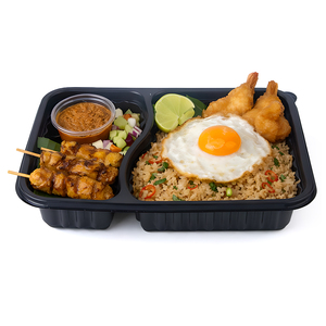Boîtes à lunch et contenants d'emballage alimentaires en RPP à 2 compartiments - Product Image 1