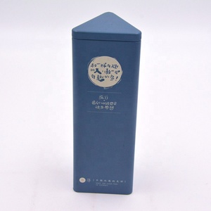 Triángulo tubo de Metal estaño regalo café azúcar en forma de triángulo de la caja de la lata para el envasado de té latas - Product Image 1