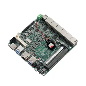 Zunsia Mini Pc Motherboard I7 I5 I3 11th Tiger Lake 2*DDR4 64GB 6Lan Firewall Motherboard 4*USB HDMI2.0 Nano ITX Motherboard