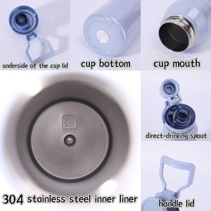 定制标志彩虹漆304/201不锈钢真空不倒翁双层隔热双酚a无泄漏防热6-12小时 - Product Image 3