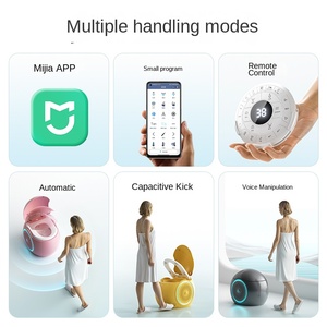 Bồn cầu thông minh tự động xả nước, thiết kế hiện đại, hình trứng, lắp sàn, chất liệu sứ, nhà vệ sinh thông minh - Product Image 6