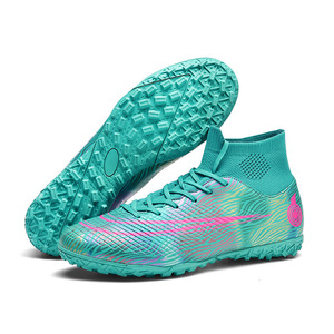 Chaussures de football à tige haute <span class=keywords><strong>Ronaldo</strong></span> Messi pour hommes et femmes, AG FG TF, chaussures d'entraînement pour étudiants et enfants - Product Image 6