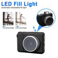 Mini 1080P HD 2.0" LCD verborgen zaklamp met ingebouwde batterijhouder, digitale zakcamera voor dagelijks gebruik, vlogs/vergaderingen/opnames