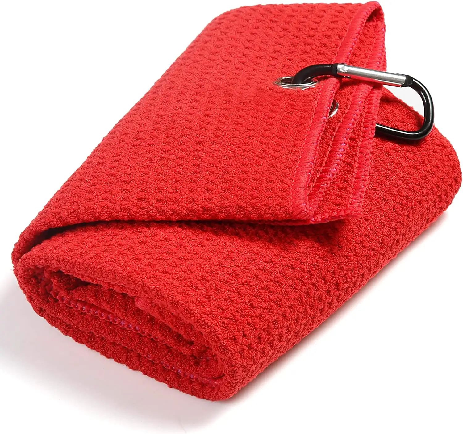 High quality custom different shape microfiber waffle magnetic golf towels magnet for golf
