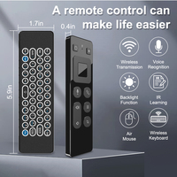T9 proAir Mouse 4-en-1 télécommande vocale 2.4g sans fil pour Nvidia Shield/Android Tv Box/PC/projecteur/HTPC/tout-en-un P