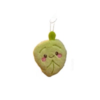 Porte-clés en peluche en forme de feuille d'érable mignon, pendentif de sac en forme de feuille, porte-clés en forme de feuille