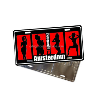 Plaques d'immatriculation de véhicule Souvenir personnalisé 15*30cm Dubai Souvenir Skyline Retro <span class=keywords><strong>Plaque</strong></span> d'immatriculation de voiture pour décoration murale Plaques cadeaux touristiques - Product Image 2