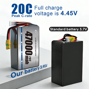 Batería de Dron de Alta Densidad Energética para Levantamiento Pesado, 47000 mAh, 6S 8S 12S 14S 16S <span class=keywords><strong>22S</strong></span> 24S 28S, Batería de Estado Semisólido de Alta Capacidad para UAV - Product Image 5