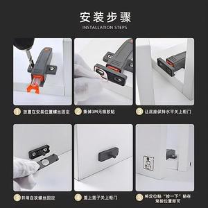 Dispositivo Moderno de Cierre Automático para Puertas de ABS, con Sistema de Apertura por Presión, Sin Manija, Diseño de Clip Táctil para Cajones de Gabinetes, Ajustable, para Uso en Hoteles - Product Image 5