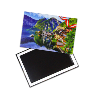 定制金属照片冰箱贴马口铁旅游纪念品冰箱贴欧洲奥地利阿鲁巴纪念品冰箱贴 - Product Image 3