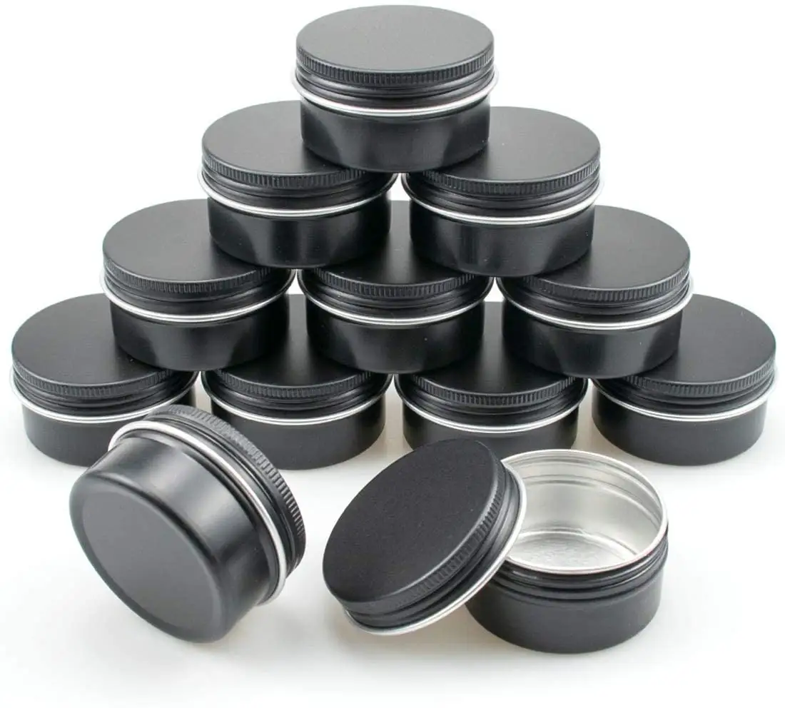 30 ml Aluminum Round Lip Balm Tin Container Bottle with Screw Lid