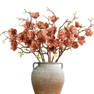 <span class=keywords><strong>Magnolia</strong></span> des neiges parfumée à 5 têtes, <span class=keywords><strong>Magnolia</strong></span> étoile porte-bonheur, toucher soyeux, modèle en PVC doux, origine Chine, artificiel pour la maison, T257 - Product Image 5