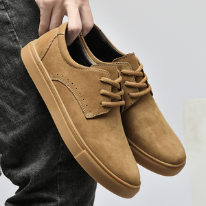 Zapatos de cuero para hombre, estilo casual, versátiles, de punta ancha, de corte bajo, modernos, para trabajo - Product Image 3