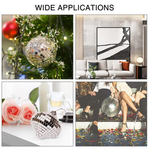 Self Adhesive Mosaic Tiles Disco Tiles Square Mirror Mosaic Tiles for Interior Decoration DIY Disco Ball <b>Card</b> Making Art Collage - Product Image 6
