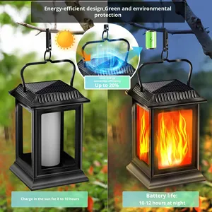 Nueva Lámpara de Jardín Pequeña Impermeable IP65, Luces LED Solares para Exteriores con Certificación ROHS, para Césped, Patio y Paisaje, con Efecto de Llama - Product Image 2