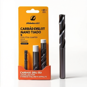 Foret en carbure revêtu de Nano TiAlN 5xD non percé pour l'acier inoxydable et les superalliages de PU - Product Image 2
