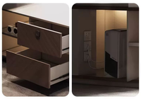 Ensemble de chaise de bureau exécutive en bois massif, design minimaliste et moderne, avec conception ergonomique pour immeuble de bureaux, luxe discret pour le patron