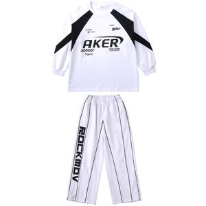 Conjunto de Ropa de Baile Hip Hop Personalizada para Niños y Niñas, Estilo Americano, para Actuaciones de Jazz y Streetwear - Product Image 5