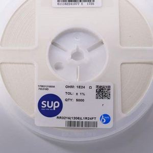 Manufacturer Direct RR3216 1206L1R24FT 1206 3216 Resistors Chip Resistors SMD Resistors 1.24ohm 1% 1/4W Thick Film Resistor - Product Image 1