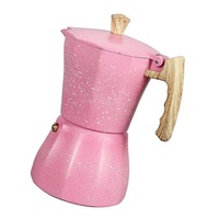 Cafetière Moka en alliage d'aluminium pour expresso, design minimaliste et moderne, modèle italien à anis étoilé, pour le marché transfrontalier, Yongkang