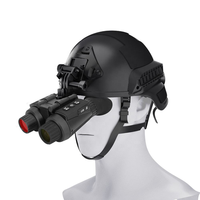 Lunettes de vision nocturne numériques 8X à zoom numérique, montées sur casque, relevables, mains libres, caméra infrarouge de chasse rechargeable