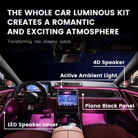 Pour Mercedes Benz W223 S450L S480 S500L Classe S, 64 couleurs, nouvelle lumière ambiante active LED, moulures intérieures, lampe décorative, pièce de rechange