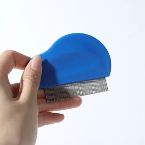 Factory Private Label Anti Pet Dog Plastic Head Lice Comb for Pet Effectively Get Rid of Hair Dense Lice Comb