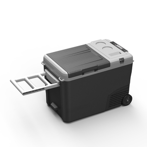 Réfrigérateur de voiture de grande capacité de <span class=keywords><strong>40l</strong></span> avec batterie, Mini boîte de refroidissement, poignée de réfrigérateur pour voyage, pêche, offre spéciale - Product Image 3