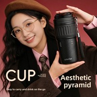Thermos isotherme en acier inoxydable 304, portable, multi-usage, avec poignée et sangle de transport, cadeau idéal pour les anniversaires