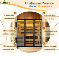 Sauna infrarouge lointain d'intérieur à faible EMF, grande capacité pour 4 personnes, avec éclairage LED – Excellent rapport qualité-prix