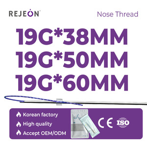 Filaments nasaux PDO PCL PLLA de haute qualité à bon prix, 19g 38mm 50mm 60mm, pour la formation en esthétique médicale, <span class=keywords><strong>cours</strong></span> premium - Product Image 2