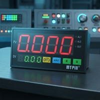 Tachymètre numérique Affichage LED 6 chiffres Plage de fréquence 0,01 Hz 8 kHz Communication RS232 Modbus-RTU 90-260 V AC/DC 96x48 DIN