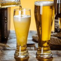 Verre à bière bavaroise personnalisé avec logo, soufflé à la main en verre sodalime, sans BPA, compatible lave-vaisselle, grande capacité, pour bar