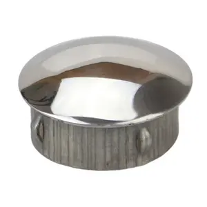 Stainless steel handrail fittings balustrade tube end plug pipe caps round/arc/square end cap