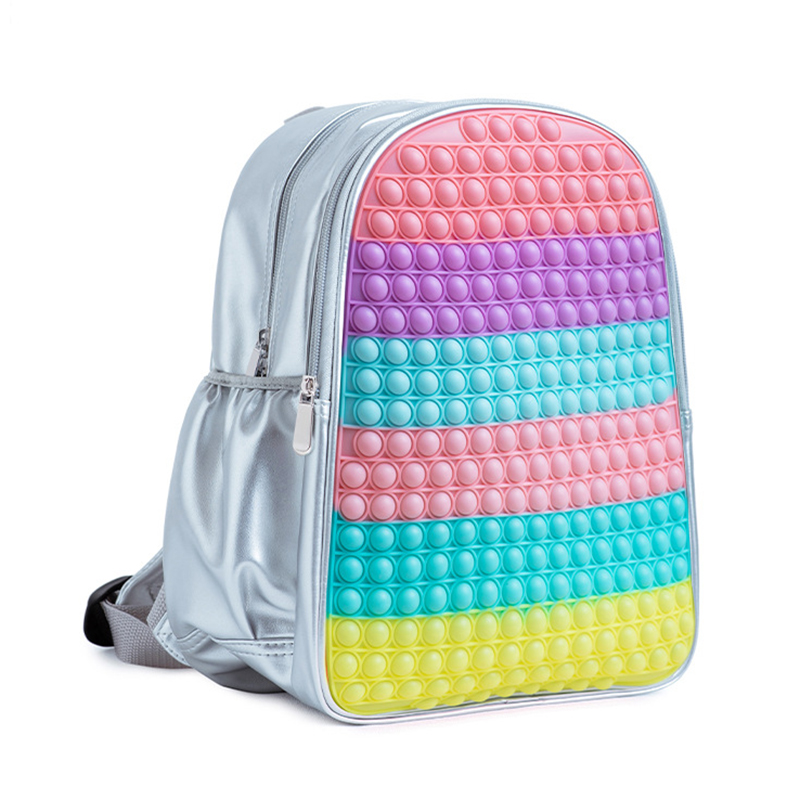Mochilas de silicona suave con cremallera para niños y niñas, mochila de  escuela de alta calidad, bolso de hombro, 2020|Mochilas escolares| -  AliExpress