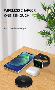 Chargeur sans fil rapide portable intégré dans le chargeur sans fil à œillets 15W de bureau pour <span class=keywords><strong>Apple</strong></span> Watch Ultra, téléphone portable, Airpods - Product Image 3
