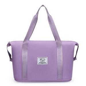 Bolsa de Viaje Grande de Nailon Plegable y Portátil, Bolsa de Almacenamiento para Maternidad, para Viajes de Ocio, Unisex, Color Sólido, Asa Suave, Primavera 2025 - Product Image 1