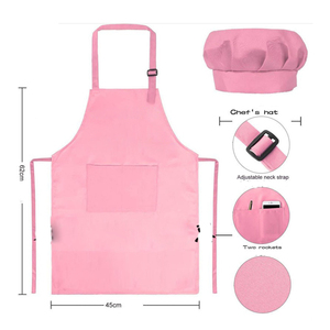 Niños Chef sombrero <span class=keywords><strong>delantal</strong></span> edades 5-12 niños <span class=keywords><strong>delantal</strong></span> niños <span class=keywords><strong>para</strong></span> niños niña <span class=keywords><strong>cocina</strong></span> hornear pintura desgaste sublimación Impresión logotipo personalizado - Product Image 4