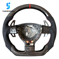 Volant de voiture personnalisé en cuir et fibre de carbone pour VW Golf Mk5 Mk4 Polo 4 5 R Cc Volkswagen GTI GTD Scirocco Jetta Tt Accessoires