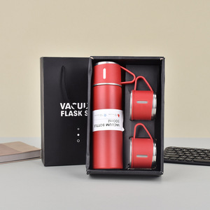 Ensemble <span class=keywords><strong>cadeau</strong></span> classique de gobelets isothermes à double paroi en acier inoxydable de 500 ml, avec 2 tasses supplémentaires - Product Image 6