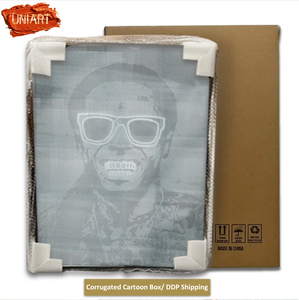 UNIART-Arte de pared en <span class=keywords><strong>3D</strong></span> personalizado, póster de salón de belleza de uñas de pelo <span class=keywords><strong>luminoso</strong></span> LED de neón, pintura de retrato vertical iluminada - Product Image 5